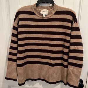 Industry Republic Clothing women’s brown striped sweater